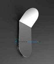 appendiabito acciaio lucido serie easy capannoli - versione adesivo o silicone 