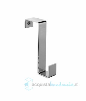 appendiabiti per box doccia con profilo in alluminio art. ut 52.10 serie la progetto
