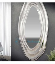   specchio con cornice in vetro fuso argento 100x200 cm art 1062-a serie la progetto