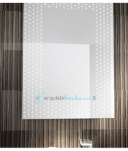 specchio con decori satinati 100x70 cm art 1015-c serie la progetto