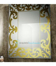 specchio con decori silver 100x75 cm art 1010-d serie la progetto