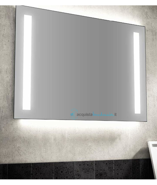 specchio retroilluminato led 105x70 cm art 1005b-d serie la progetto