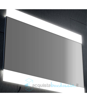 specchio 2 fasce retroilluminate led 100x70 cm art 1003-c serie la progetto