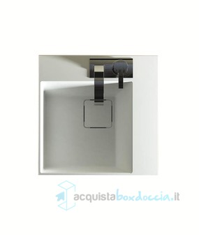 lavabo d'appoggio in luxolid 42x42 cm - l1s