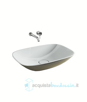 lavabo d'appoggio in luxolid 60x42 cm - soft medium