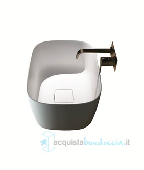 lavabo d'appoggio a libera installazione in luxolid Ø 43.2 cm - bonzo free s