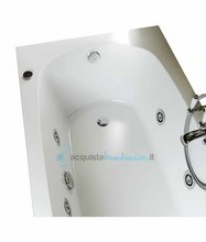 vasca idromassaggio con avviamento pneumatico in acrilico 150x70 cm - capri vpn