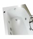 vasca con telaio senza idromassaggio in acrilico 150x70 cm - capri vtl