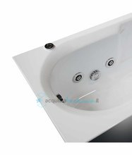 vasca con sistema combinato touchscreen whirpool - airpool - cromoterapia in acrilico 160x70 cm - deniza vtc