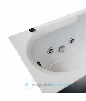 vasca idromassaggio con impianto di disinfezione in acrilico 160x70 cm - deniza vic