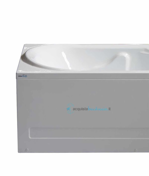 vasca idromassaggio con avviamento digitale in acrilico 160x70 cm - deniza vdg