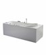 vasca idromassaggio con impianto di disinfezione in acrilico 170x70 cm - sonia vic