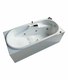 vasca con sistema combinato touchscreen whirpool - airpool - faro a led in acrilico 170x80 cm - erica vtf