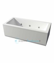 vasca con sistema combinato touchscreen whirpool - airpool - faro a led - disinfezione in acrilico 160x70 cm - la quadra vtdf