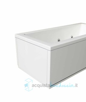vasca con sistema combinato touchscreen whirpool - airpool - faro a led - disinfezione in acrilico 180x100 cm - la quadra vtdf