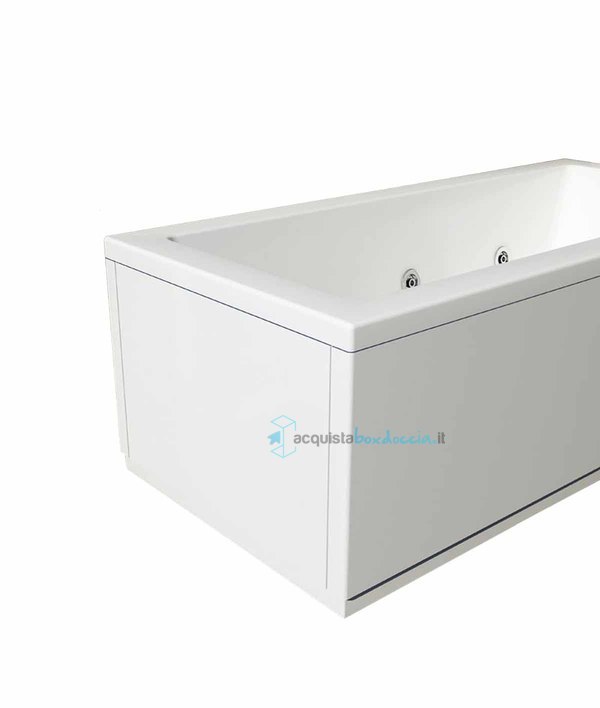 vasca con sistema combinato touchscreen whirpool - airpool - faro a led in acrilico 170x70 cm - la quadra vtf