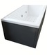 vasca con sistema combinato touchscreen whirpool - airpool - faro a led in acrilico 170x80 cm - la quadra special vtf