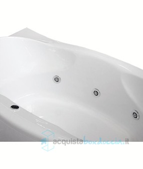 vasca con sistema combinato touchscreen whirpool - airpool - faro a led - disinfezione in acrilico 180x85x100 cm - sardegna vtdf