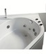 vasca con sistema combinato touchscreen whirpool - airpool - faro a led in acrilico 120x120 cm - camelia vtf