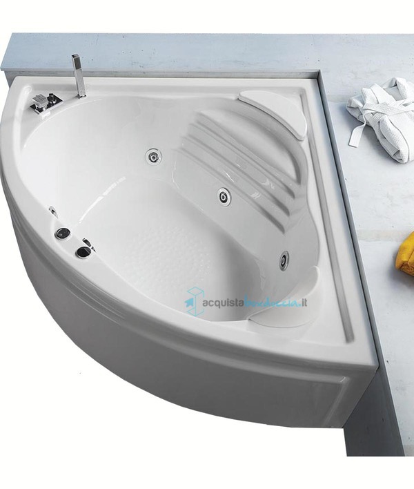 vasca idromassaggio diitale con sensore di livello in acrilico 140x140 cm  -  niagara vil