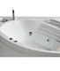 vasca con sistema combinato touchscreen whirpool - airpool - cromoterapia - disinfezione  in acrilico 140x140 cm  - niagara vtdc