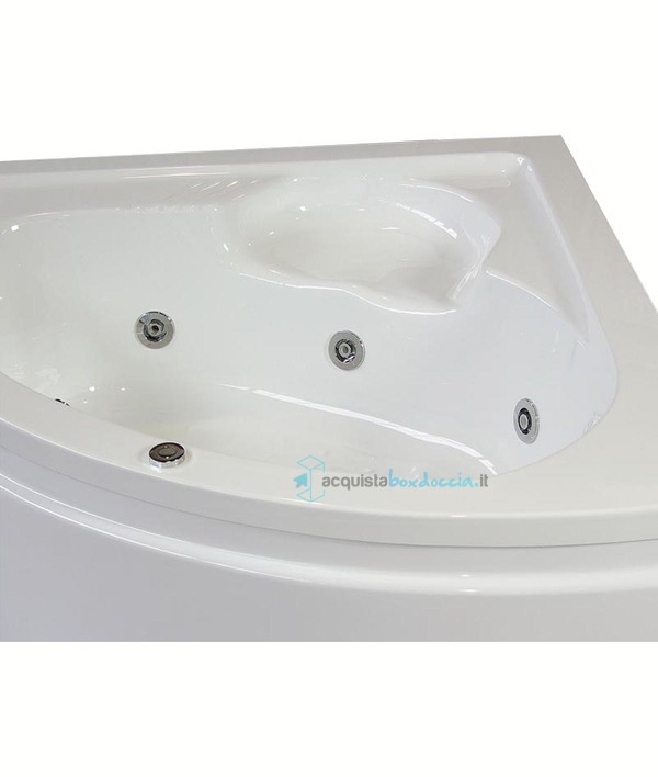 vasca idromassaggio con impianto di disinfezione in acrilico 140x140 cm  - laura vic