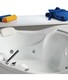 vasca con sistema combinato touchscreen whirpool - airpool - faro a led - disinfezione  in acrilico 150x150 cm  - sinergia vtdf