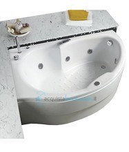 vasca idromassaggio con avviamento digitale in acrilico 160x85x100 cm  - simy vdg