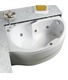 vasca con sistema combinato touchscreen whirpool - airpool - cromoterapia in acrilico 160x85x100 cm  - simy vtc