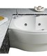 vasca idromassaggio con avviamento digitale in acrilico 160x85x100 cm  - simy vdg
