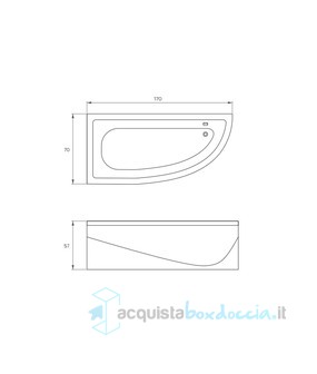 vasca idromassaggio con avviamento digitale in acrilico 170x170x78 cm  - neo vdg