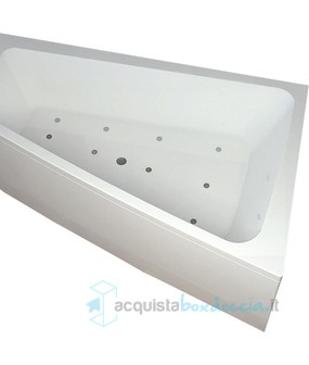 vasca con sistema combinato touchscreen whirpool - airpool - faro a led - disinfezione  in acrilico 150x100 cm - sabrina vtdf