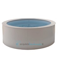 vasca idromassaggio con impianto digitale - disinfezione e sistema di ricircolo dell'acqua automatico Ø205 cm  - la rotonda spa