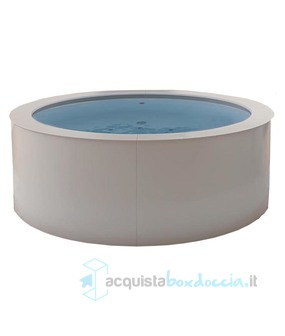 vasca idromassaggio con impianto digitale - disinfezione e sistema di ricircolo dell'acqua automatico Ø205 cm  - la rotonda spa