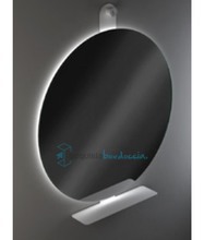 specchio con mensola in acciaio inox art. xo 50 17 serie la progetto x-tra