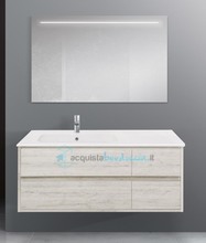 mobile bagno linea clever 121 cm - global trade - cod. clever121.u.c/00