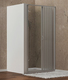 porta doccia soffietto 155 cm in pvc bianco - corfu' - ventana