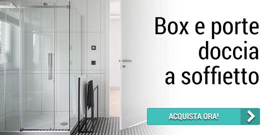 Vendita box doccia angolare porta scorrevole 63x90 cm trasparente