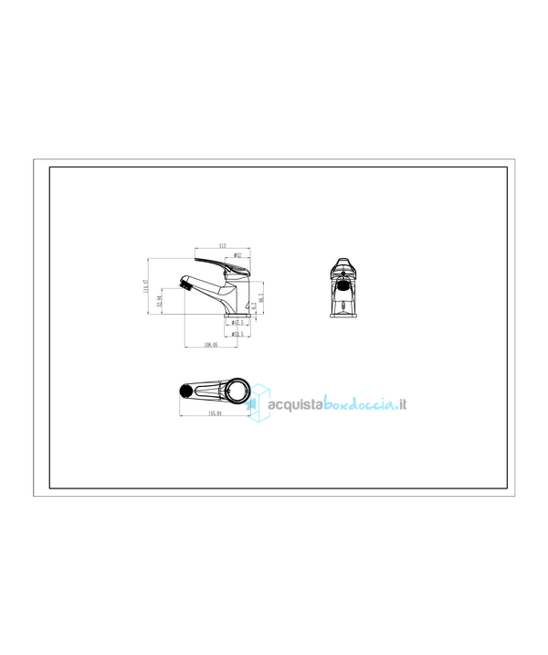 miscelatore monocomando per lavabo cromato con piletta pop up 1" 1/4 e flessibili serie alice