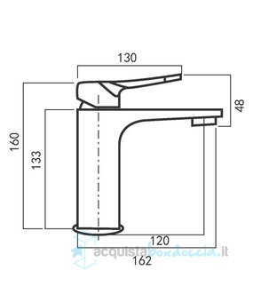 miscelatore lavabo cromato con piletta click clack 1" 1/4 e flessibili serie lm