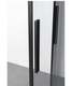 box doccia angolare porta scorrevole 60x115 cm trasparente serie dark