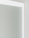 box doccia angolare  porta scorrevole 73x98 cm opaco bianco