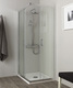 box doccia angolare porta scorrevole 62x74 cm trasparente