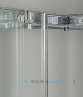 box doccia angolare porta scorrevole 85x80 cm opaco altezza 180 cm