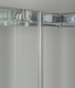 box doccia angolare porta scorrevole 80x100 cm opaco altezza 180 cm