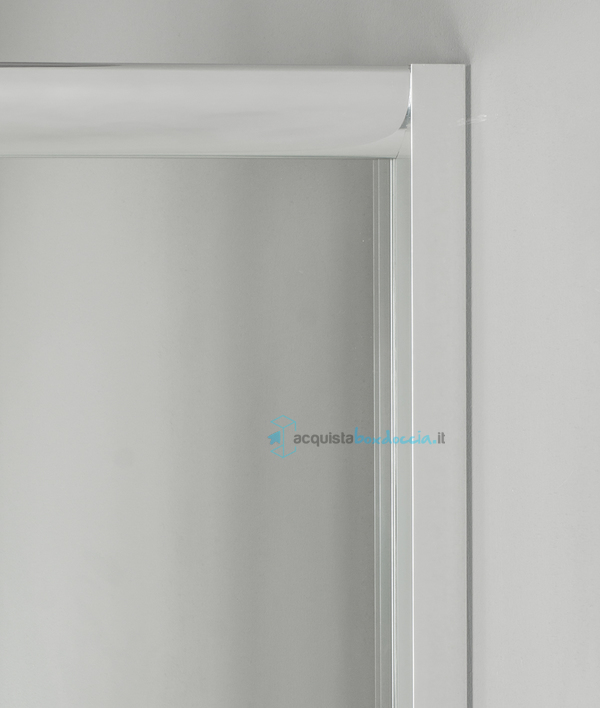 box doccia angolare porta scorrevole 100x110 cm opaco serie n