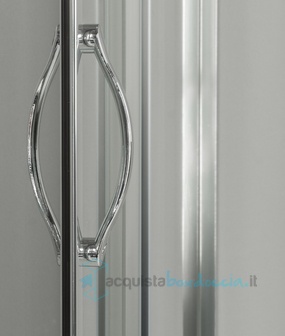 box doccia angolare porta scorrevole 65x80 cm opaco altezza 180 cm