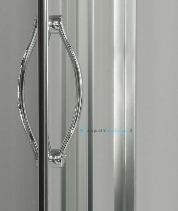 box doccia angolare porta scorrevole 65x70 cm opaco serie n