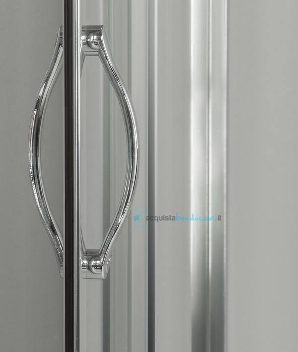 box doccia angolare porta scorrevole 85x85 cm opaco altezza 180 cm