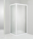 box doccia angolare porta scorrevole 65x90 cm opaco bianco